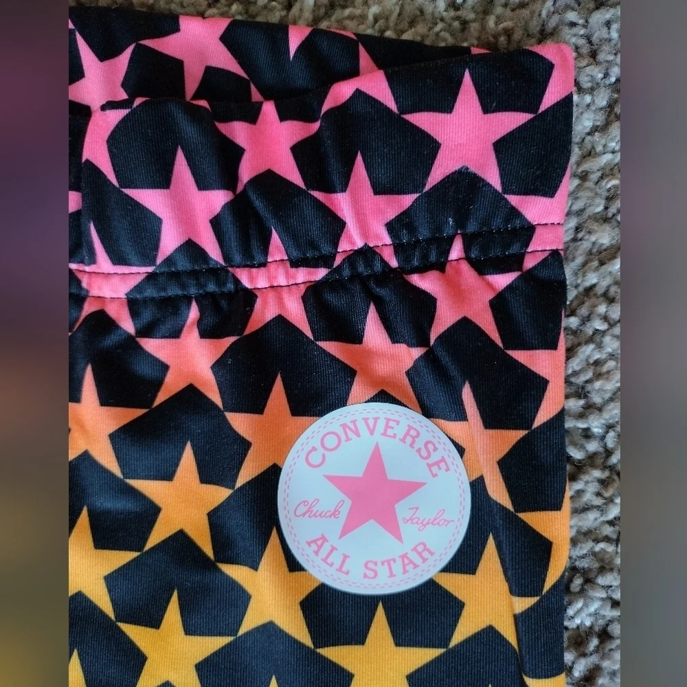 Converse Star Print Youth Leggings NWOT